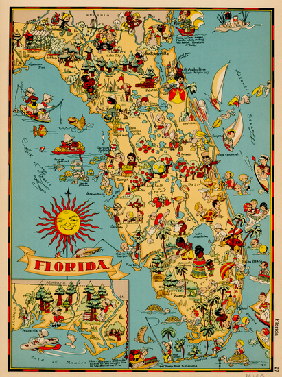 97-Southeast Map By Ruth Taylor White