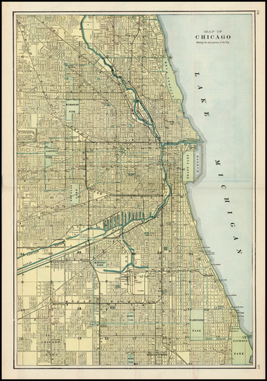 92-Midwest Map By George F. Cram