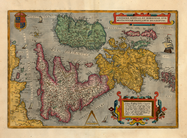 22-Europe and British Isles Map By Abraham Ortelius