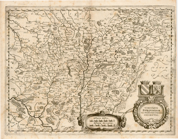 51-France Map By Matthaus Merian