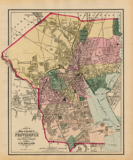 18-New England Map By O.W. Gray