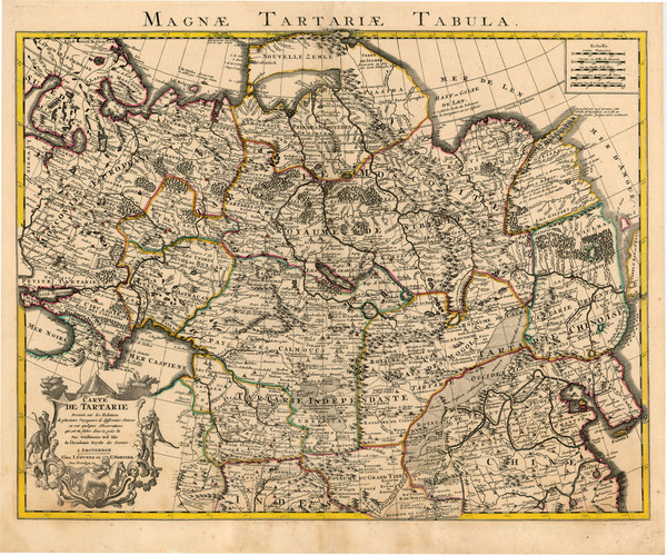 29-Asia, China, Central Asia & Caucasus and Russia in Asia Map By Johannes Covens  &  Corn