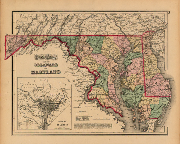 85-Mid-Atlantic Map By O.W. Gray