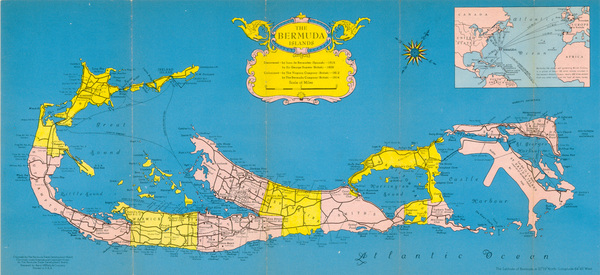 79-World, Atlantic Ocean and Caribbean Map By Rand McNally & Company