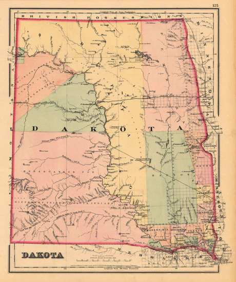 12-Plains and Rocky Mountains Map By G.W.  & C.B. Colton