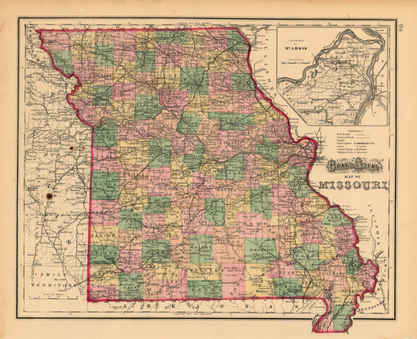 2-Midwest and Plains Map By O.W. Gray