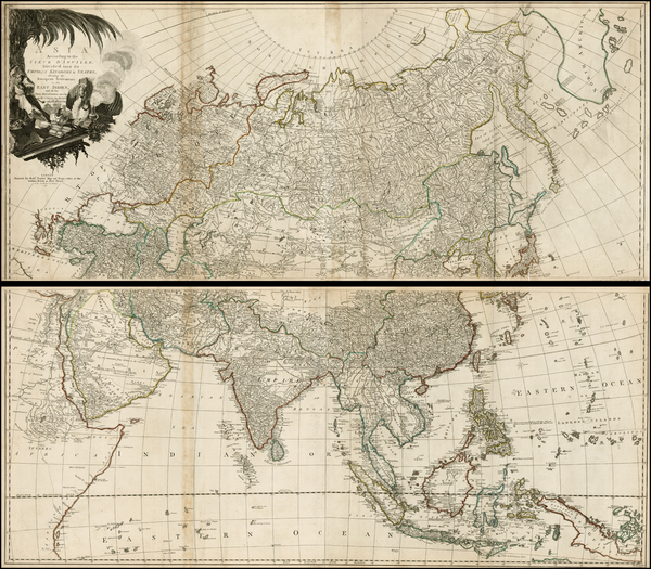 30-Asia and Asia Map By Robert Sayer