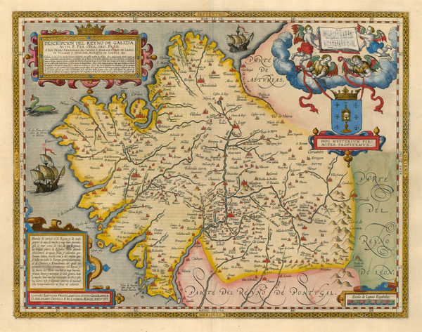 26-Europe and Spain Map By Abraham Ortelius