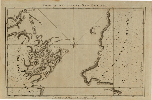 95-Australia & Oceania and New Zealand Map By James Cook