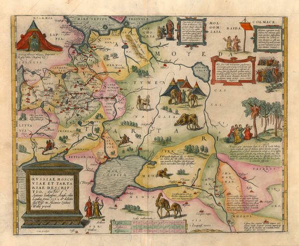 50-Europe, Russia, Ukraine, Asia, India, Central Asia & Caucasus and Russia in Asia Map By Abr