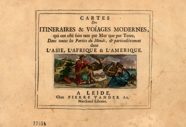 19-Title Pages and Curiosities Map By Pieter van der Aa