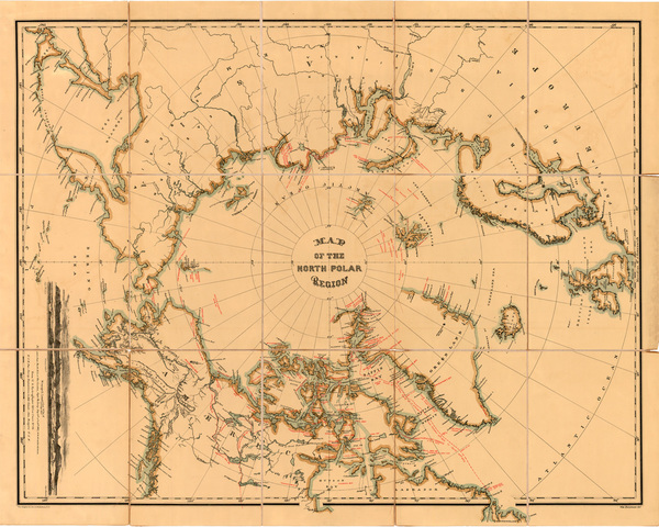 73-World, Polar Maps, Alaska and Canada Map By William Bauman / The Graphic Co.