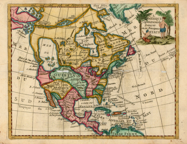 9-North America Map By De la Porte