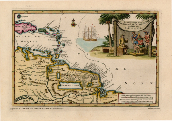 16-Caribbean and South America Map By Pieter van der Aa