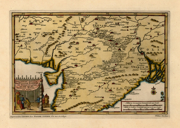 70-Asia, India and Central Asia & Caucasus Map By Pieter van der Aa