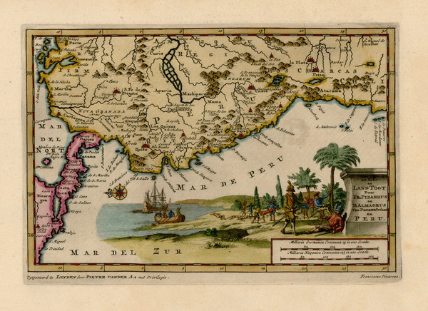 44-Central America and South America Map By Pieter van der Aa