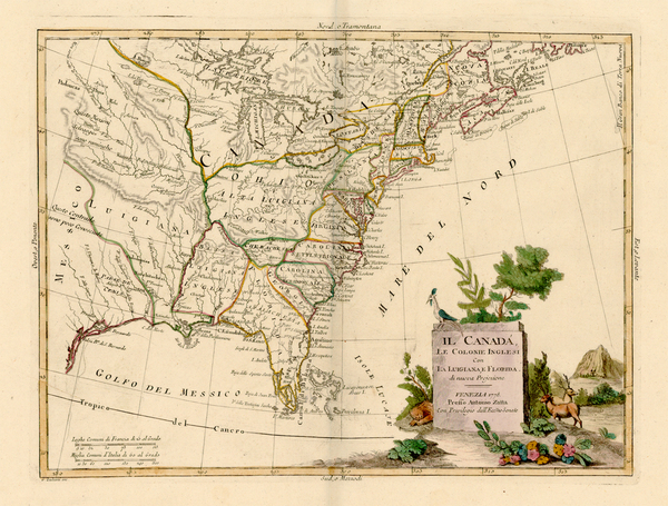 99-United States, South, Midwest and Canada Map By Antonio Zatta