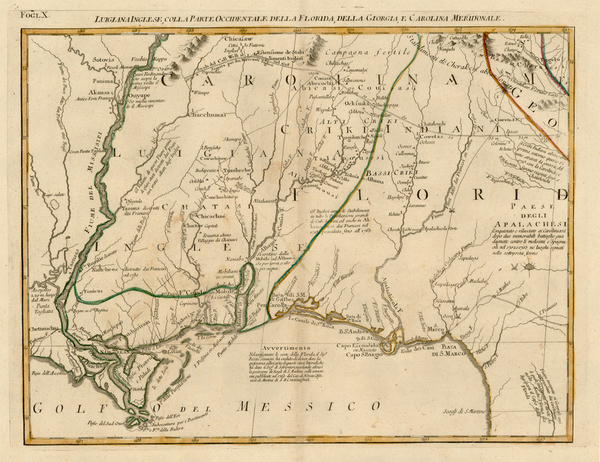 48-South and Southeast Map By Antonio Zatta