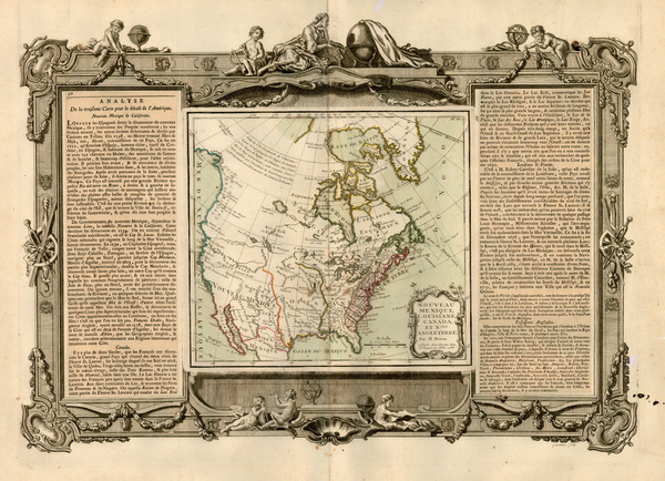 45-United States, Texas, Southwest, North America, California and Canada Map By Louis Charles Desn