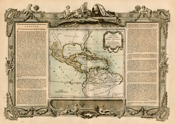 0-Southeast, Caribbean, Central America and South America Map By Louis Charles Desnos