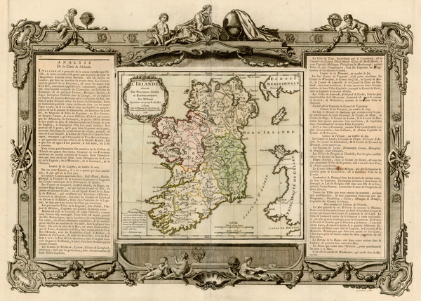 63-Ireland Map By Louis Charles Desnos