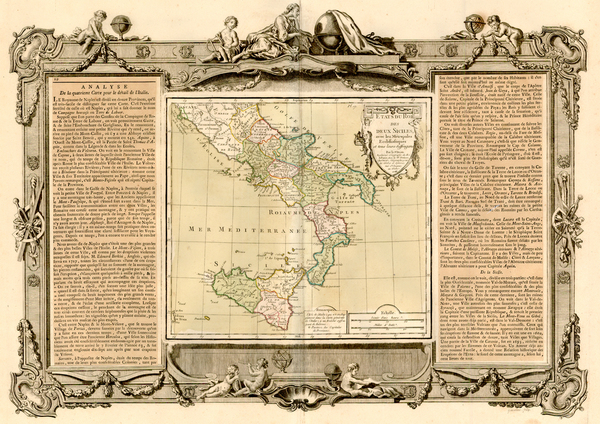 14-Europe, Italy and Balearic Islands Map By Louis Charles Desnos