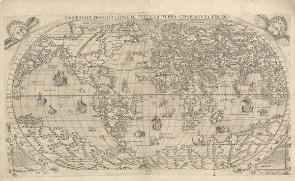 4-World and World Map By Paolo Forlani