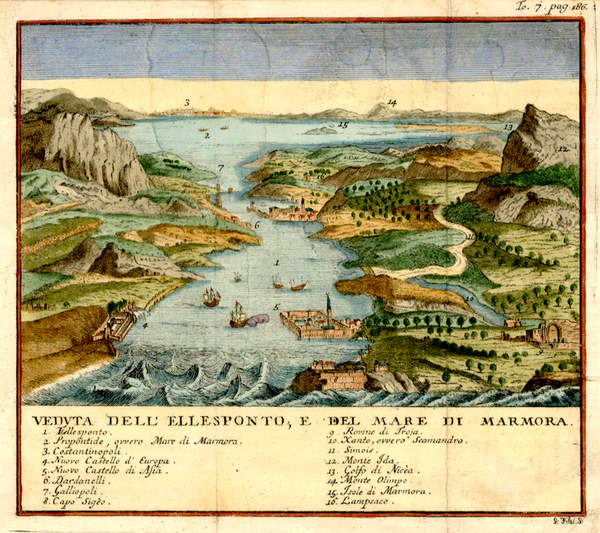 58-Europe, Turkey, Asia and Turkey & Asia Minor Map By Giambattista Albrizzi