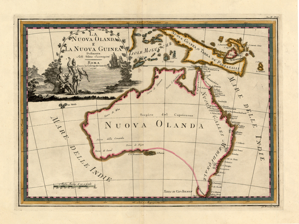 41-Australia & Oceania, Australia and Oceania Map By Giovanni Maria Cassini