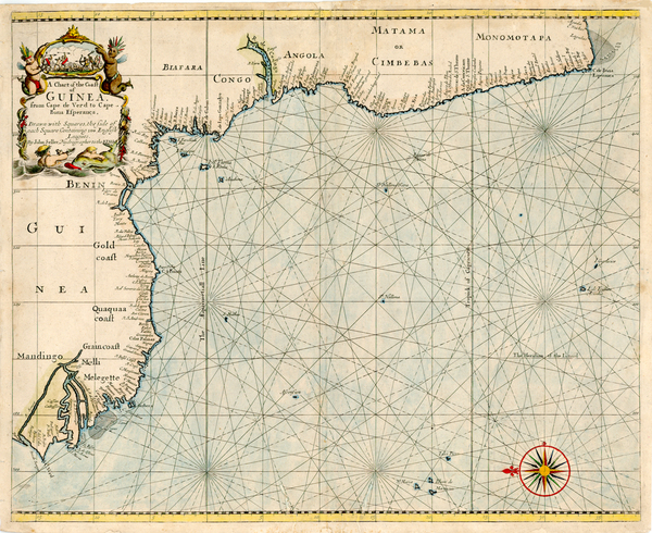 90-South Africa and West Africa Map By Charles Price  &  Jeremiah Seller