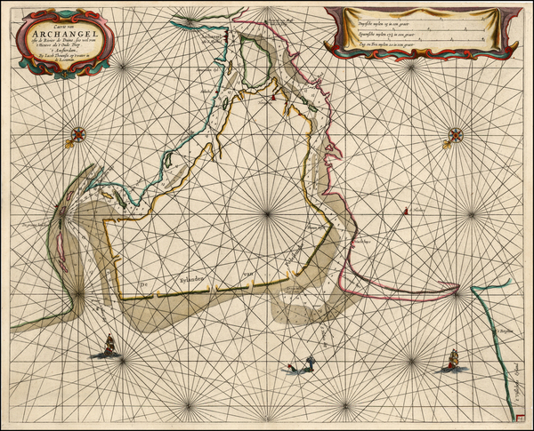 62-Russia and Scandinavia Map By Anthonie (Theunis)   Jacobsz