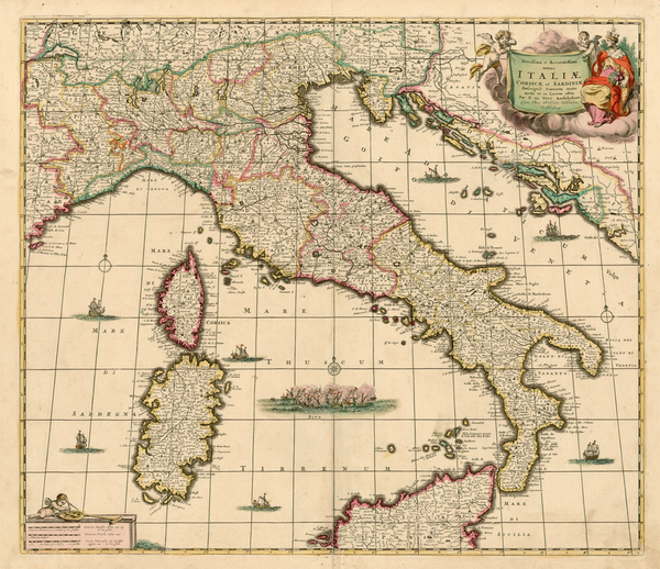 35-Europe and Italy Map By Frederick De Wit