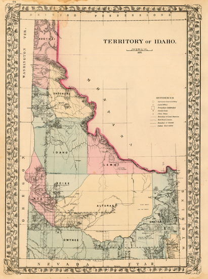 39-Rocky Mountains Map By Samuel Augustus Mitchell Jr.