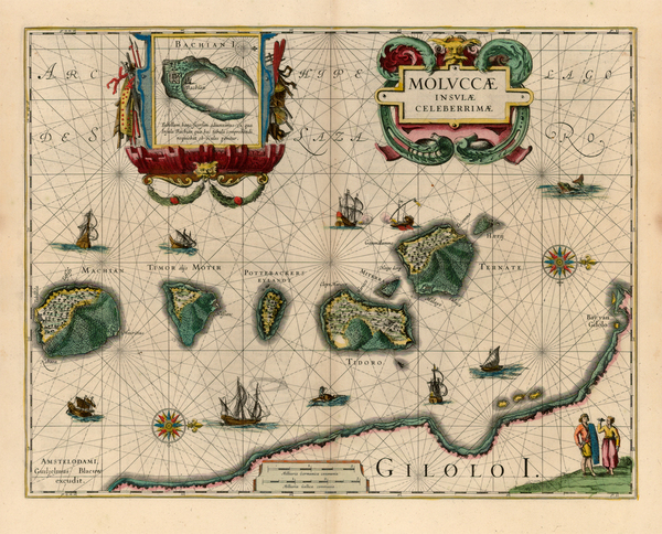 60-Asia and Southeast Asia Map By Willem Janszoon Blaeu