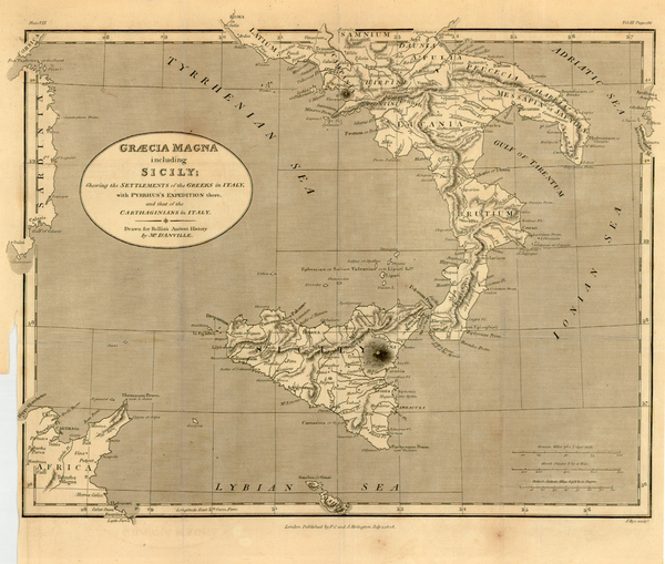 66-Europe, Italy, Mediterranean and Balearic Islands Map By F.C. and J. Rivington