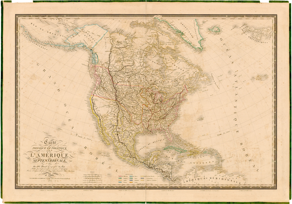 3-North America Map By Adrien-Hubert Brué