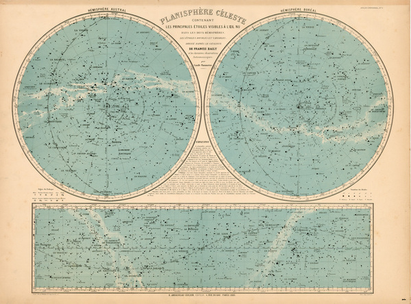 85-World, Celestial Maps and Curiosities Map By J. Andriveau-Goujon