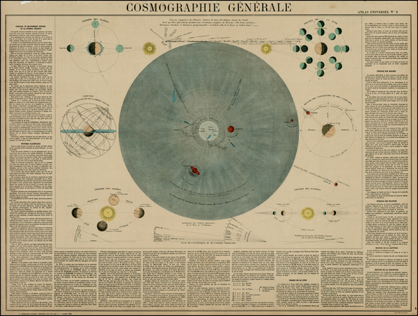 76-World, Celestial Maps and Curiosities Map By J. Andriveau-Goujon