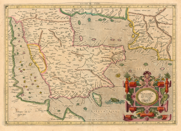 1-Asia and Middle East Map By  Gerard Mercator