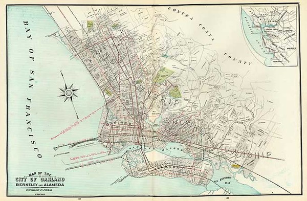 42-California Map By George F. Cram