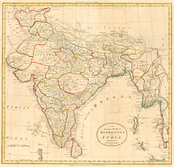 48-Asia, India and Southeast Asia Map By William Guthrie