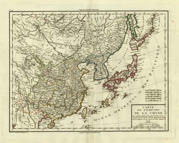 88-Asia, China, Japan, Korea, India and Central Asia & Caucasus Map By Pierre Antoine Tardieu