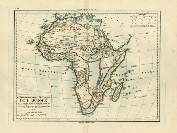 51-Africa and Africa Map By Pierre Antoine Tardieu
