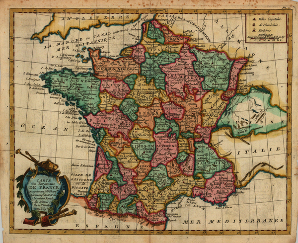 11-Europe and France Map By Joseph De La Porte