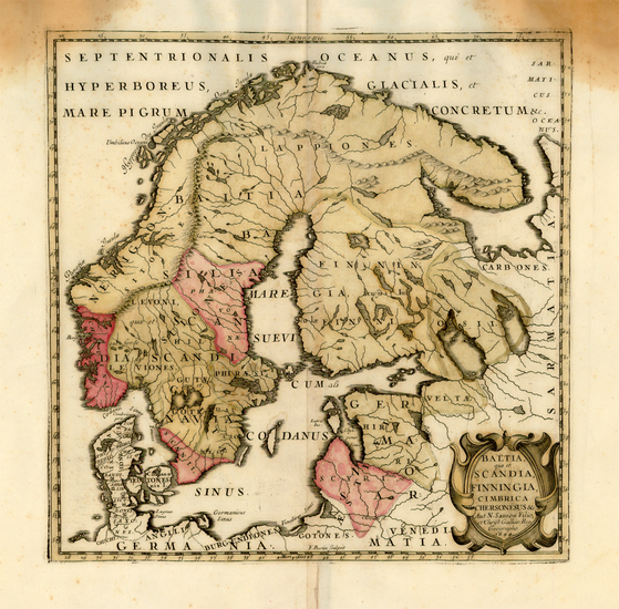 50-Europe, Poland, Russia, Baltic Countries, Scandinavia and Germany Map By F. Bertin