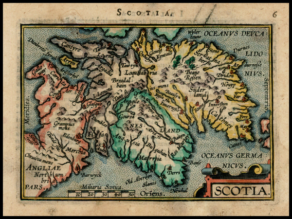 88-Europe and British Isles Map By Abraham Ortelius / Johannes Baptista Vrients