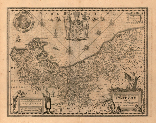 15-Europe, Europe, Poland, Baltic Countries, Balkans and Germany Map By Henricus Hondius / Jan Jan