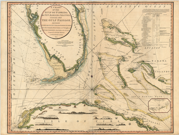 75-Florida and Caribbean Map By William Faden