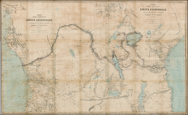 61-Africa, Africa, East Africa and West Africa Map By Fratelli Treves