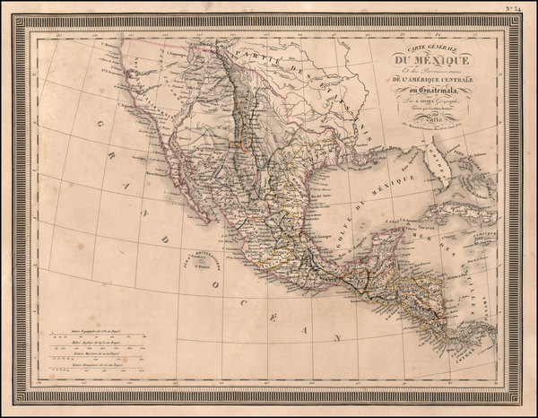 79-Texas, Southwest, Rocky Mountains and California Map By Louis Vivien